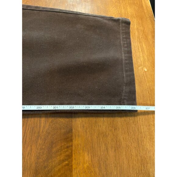 Bill Blass Brown Cotton Women's Easy Fit Pants Size 12 - Picture 12 of 13